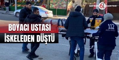 BOYACI USTASI İSKELEDEN DÜŞTÜ