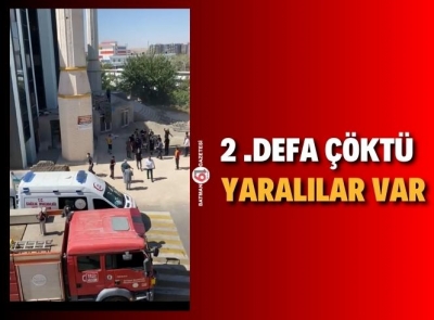 Cami iskelesi çöktü: 1’i ağır 3 yaralı