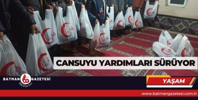 CANSUYU YARDIMLARI SÜRÜYOR