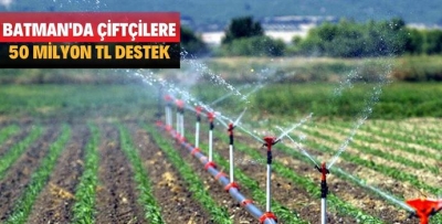 ÇİFTÇİLERE MİLYONLARCA LİRALIK DESTEK