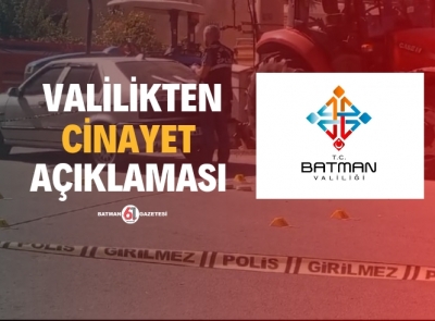 Cinayet ile ilgili açıklama yapıldı 