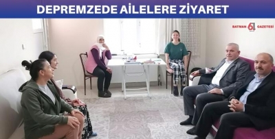 DEPREMZEDE AİLELERE ZİYARET