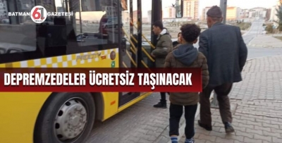 DEPREMZEDELER ÜCRETSİZ TAŞINACAK