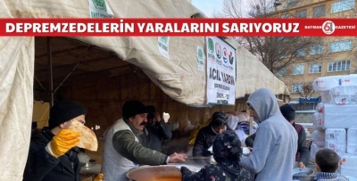 DEPREMZEDELERİN YARALARINI SARIYORUZ