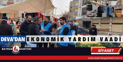 DEVA’DAN EKONOMİK YARDIM VAADİ