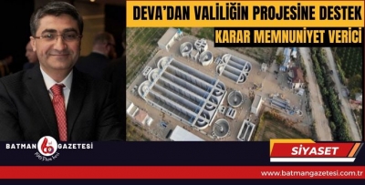 DEVA’DAN VALİLİĞİN PROJESİNE DESTEK