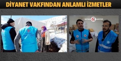 DİYANET VAKFINDAN ANLAMLI HİZMETLER