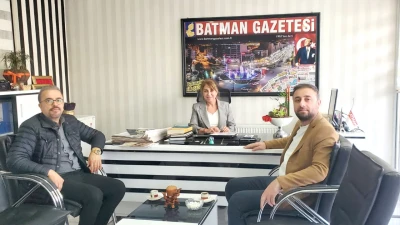 ERCAN ARSLAN VE MEKAN GÖRÜK’TEN BATMAN GAZETESİ’NE ZİYARET