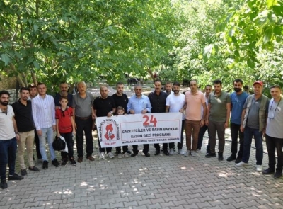 Gazeteciler 24 Temmuz’u Sason’da kutladı