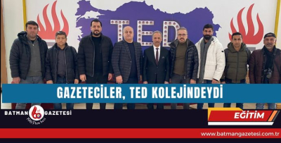 GAZETECİLER, TED KOLEJİNDEYDİ