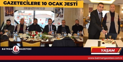 GAZETECİLERE 10 OCAK JESTİ