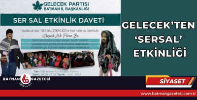 GELECEK’TEN ‘SERSAL’ ETKİNLİĞİ