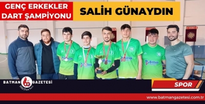 GENÇ ERKEKLER DART ŞAMPİYONU SALİH GÜNAYDIN