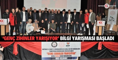 ‘GENÇ ZİHİNLER YARIŞIYOR’ BİLGİ YARIŞMASI BAŞLADI