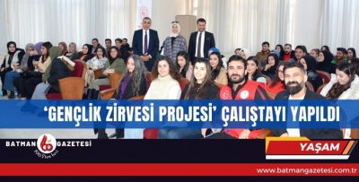 ‘GENÇLİK ZİRVESİ PROJESİ’ ÇALIŞTAYI YAPILDI