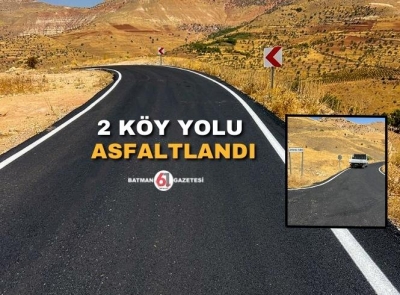 Gercüş köylerine asfalt