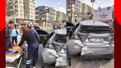 BATMAN’DA TRAFİK KAZASI: 2 YARALI