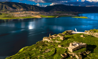 HASANKEYF KALESİ VE MAĞARALARI AYDINLATILIYOR