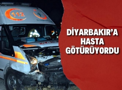 Hasta taşıyan Ambulans kaza yaptı