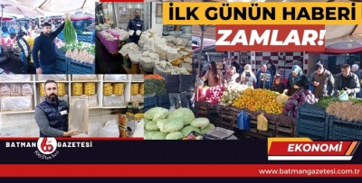 İLK GÜNÜN HABERİ; ZAMLAR!