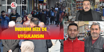 İNDİRİM BİZE DE UYGULANSIN