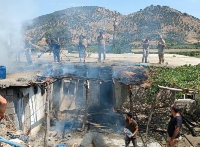 Jandarma tarafından söndürüldü