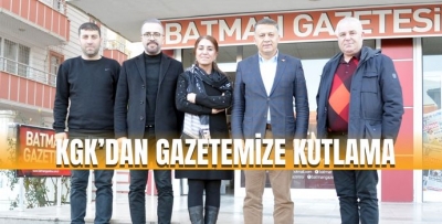 KGK’DAN GAZETEMİZE KUTLAMA