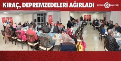 KIRAÇ, DEPREMZEDELERİ AĞIRLADI