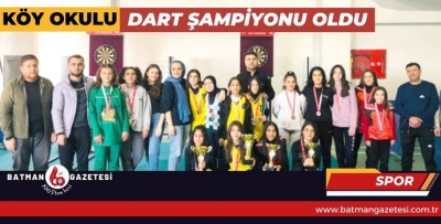 KÖY OKULU DART ŞAMPİYONU OLDU