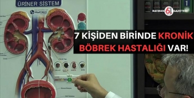 KRONİK BÖBREK HASTALIĞINA DİKKAT !