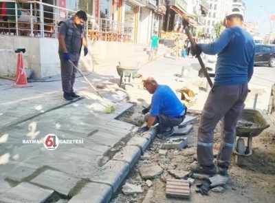 Kültür İş Merkezi önü düzeltildi