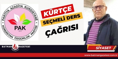 KÜRTÇE SEÇMELİ DERS ÇAĞRISI