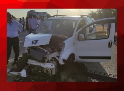 Malabadi'de trafik kazası:4 yaralı