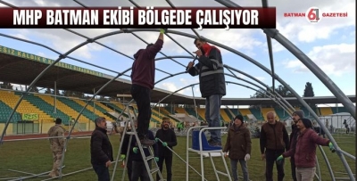 MHP BATMAN EKİBİ BÖLGEDE ÇALIŞIYOR