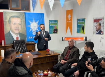 MHP'Lİ ÇETİN, AK PARTİ LOKALİNDE SESLENDİ