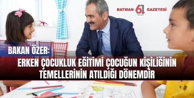 MİLLİ EĞİTİM BAKANI'NDAN AÇIKLAMA