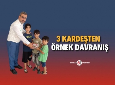 Minikler harçlığını bağışladı