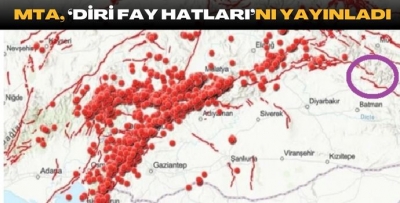 MTA, ‘DİRİ FAY HATLARI’NI YAYINLADI