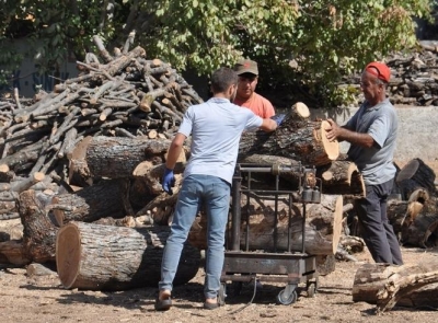 Oduncularda kış hazırlığı