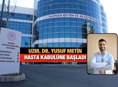 PSİKİYATRİ UZMANI GÖREVE BAŞLADI