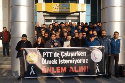 PTT Çalışanlarından Meslektaşlarına Yönelik Saldırıya Tepki