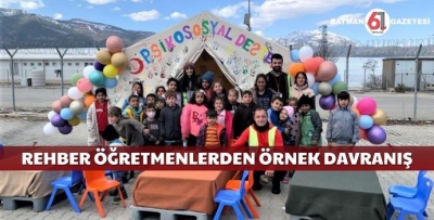 REHBER ÖĞRETMENLERDEN ÖRNEK DAVRANIŞ