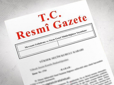 Resmi Gazete'de yayımlandı