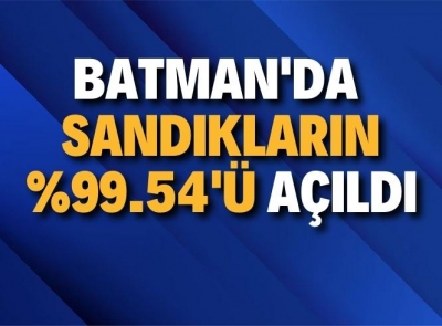 SAAT 00:11 İTİBARİYLE BATMAN'DA SON DURUM