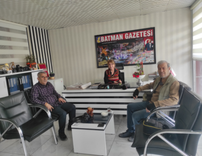 SAHA MUHABİRLERİNDEN BATMAN GAZETESİNE ZİYARET