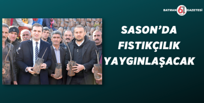 SASON’DA FISTIKÇILIK YAYGINLAŞACAK