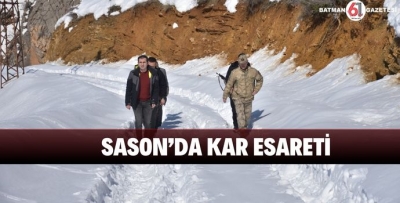 SASON’DA KAR ESARETİ