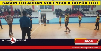 SASON’LULARDAN VOLEYBOLA BÜYÜK İLGİ