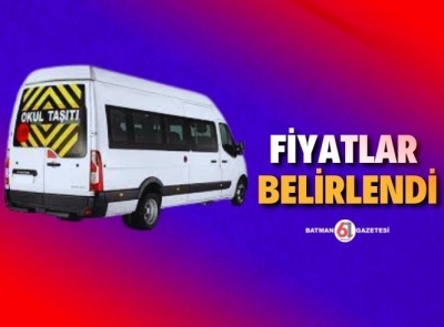 Servis fiyatları belirlendi