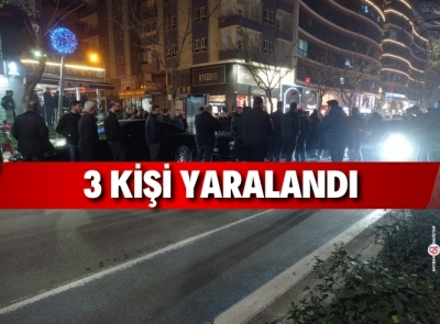 Silahlı kavga: 3 yaralı 